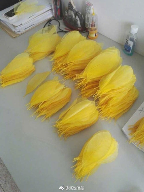 6000片樹葉做出美裙 原來他們是這么做到的！