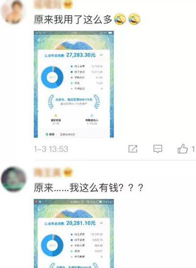 支付寶年度賬單挖了個(gè)大坑，你也不慎掉進(jìn)去了嗎？