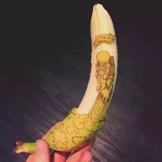 水果變身藝術(shù)品，香蕉還可以這么玩兒