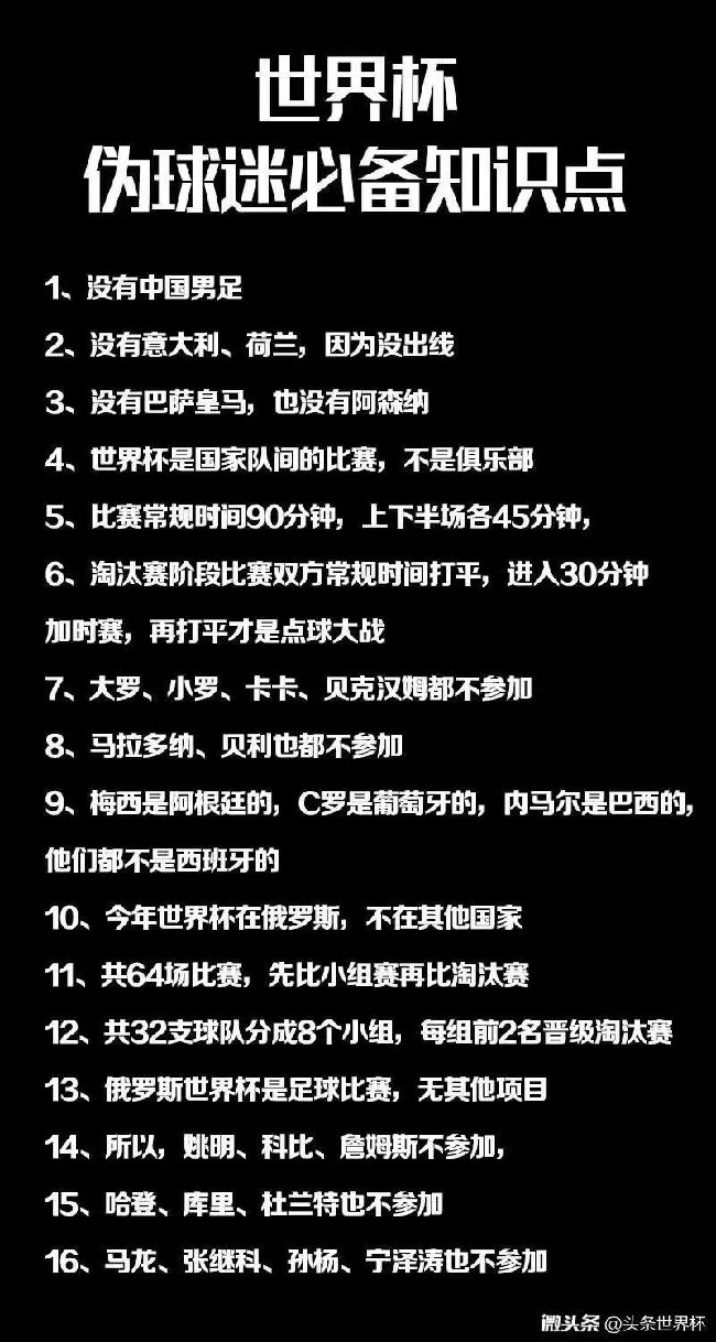 世界杯看球（臉）指南：能不能愉快度過(guò)這個(gè)夏天就靠它了！