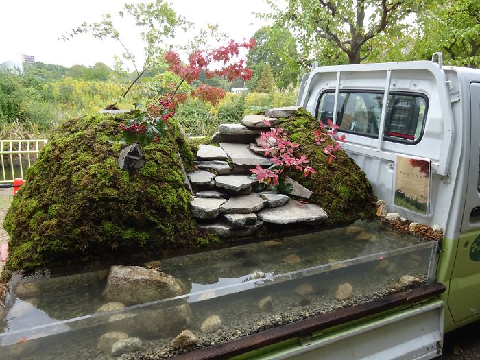 輪子上的風景：卡車上的“后花園” 哪一個最美？（組圖）