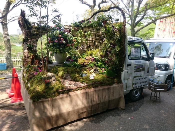 輪子上的風(fēng)景：卡車上的“后花園” 哪一個最美？（組圖）