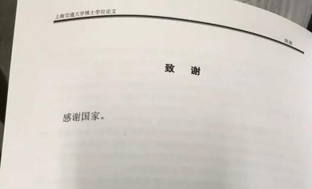 果然畢業(yè)論文的致謝才是最精彩的！感謝貓、狗、愛豆，能加的戲都加上了……