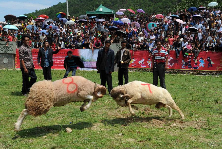 Yi ethnic group celebrate Torch Festival