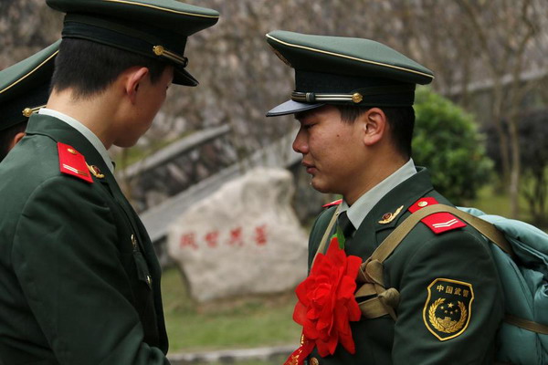 Veterans weep their way out of army