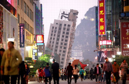 Failed complex demolition in Guangxi