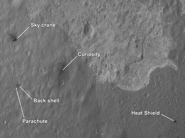 New photos sent back by Curiosity