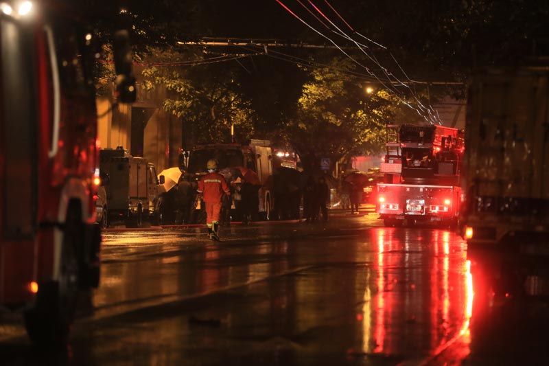 Building fire