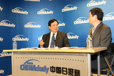 國(guó)家工商行政管理總局付雙建副局長(zhǎng)接受中國(guó)日?qǐng)?bào)網(wǎng)首席記者周黎明在線訪談