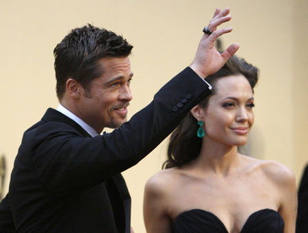 Nominees Pitt and Jolie pose at 81st Academy Awards in Hollywood