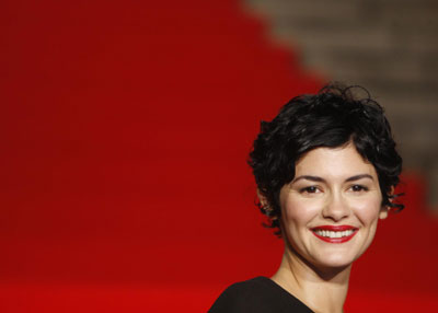 Audrey Tautou at for Japan premiere of the film 