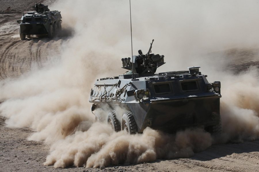 Chinese military might displayed on plateau