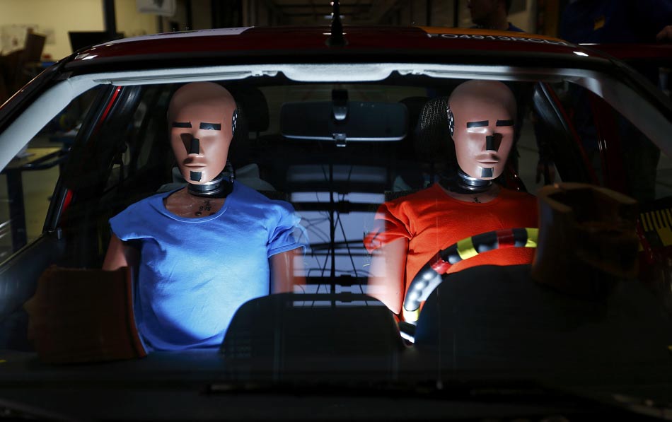 Car crash-test in Landsberg