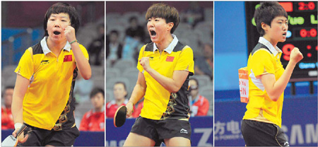 China tables vengeance