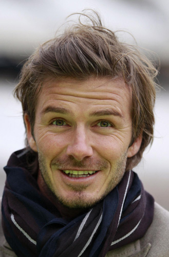 Beckham visits London 2012 Olympic Park