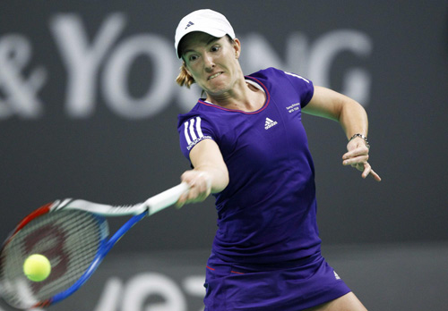Henin passes on tips to future stars