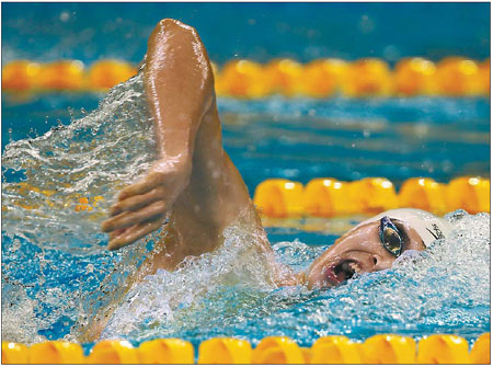 Sun Yang looks ahead after silver win in Shanghai