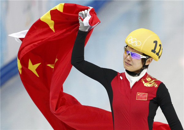Li credits gold to luck and hard work