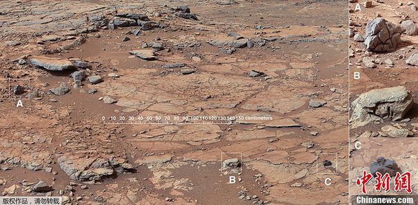 “好奇”號(hào)首次鉆探火星巖石尋水跡