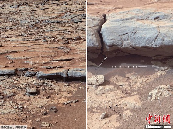 “好奇”號(hào)首次鉆探火星巖石尋水跡