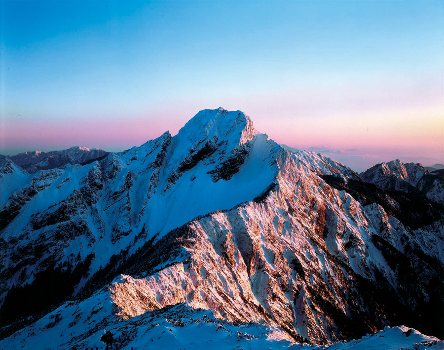 The highest mountain in Taiwan - Jade Mountain