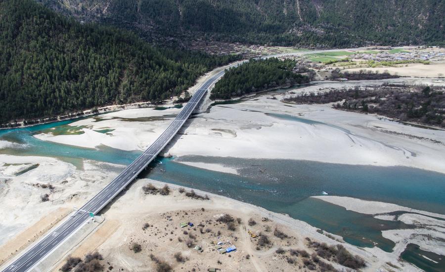 Scenery of Lhasa-Nyingchi High Grade Highway in Tibet