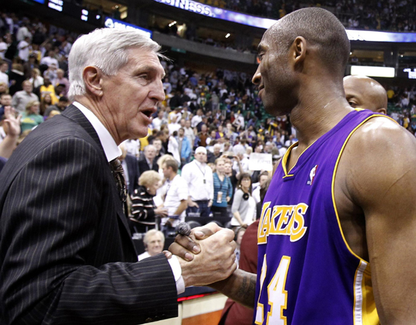 NBA：科比32分 湖人4:0橫掃爵士會(huì)師太陽