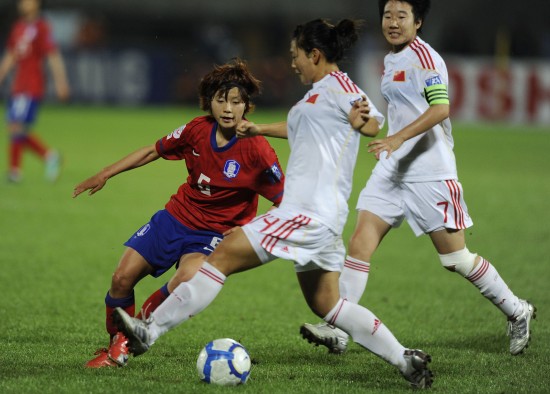 女足亞洲杯：中國隊0:0險平韓國隊