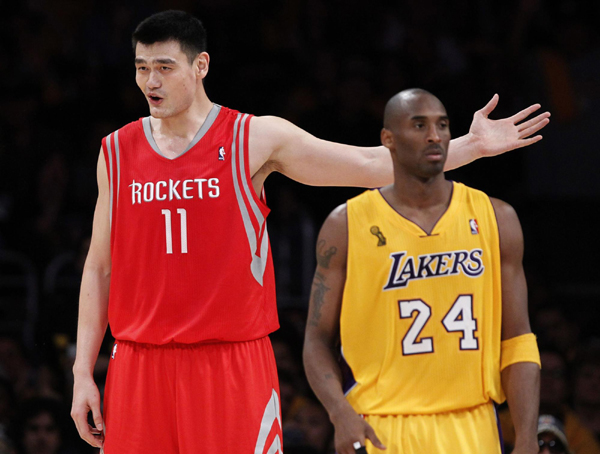 NBA：姚明復出首戰(zhàn)9分6犯離場 火箭揭幕戰(zhàn)遭湖人翻盤