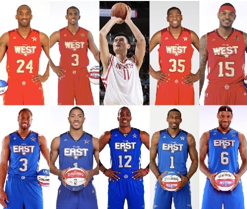NBA全明星先發(fā)名單揭曉 姚明入選