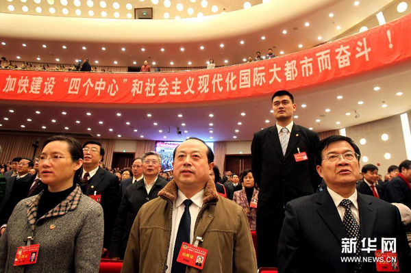 姚明當(dāng)選上海政協(xié)委員出席會(huì)議