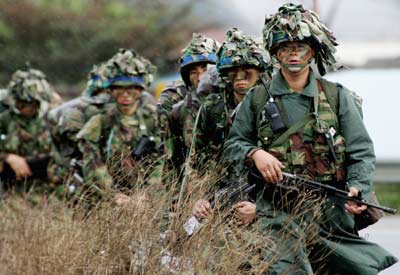 Military exercise in Pochon