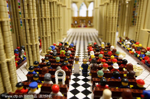 LEGO replica of the royal wedding