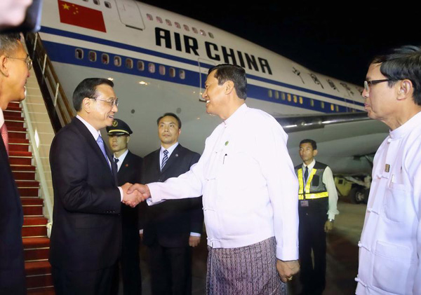 Premier arrives for Asian meetings