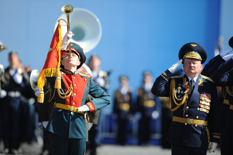 A glimpse of last rehearsal for V-Day parade