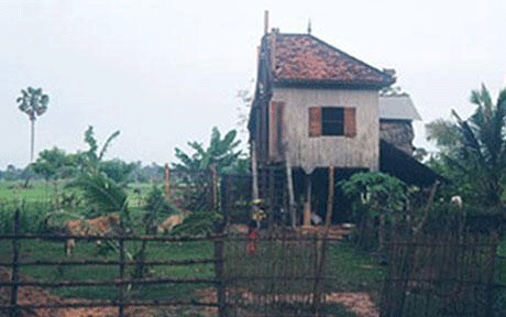 Couple saw home in half