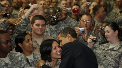 Obama lands in Iraq for 1st visit as president