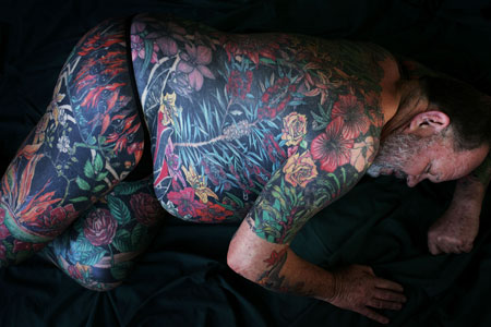 Aussie tatoo man pledges to donate skin to gallery