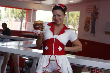 Have a taste: Quadruple Bypass Burger