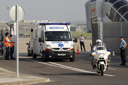 Only survior of Comoros plane crash arrives in Paris
