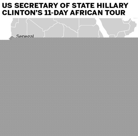 Clinton's Africa visit fuels debate