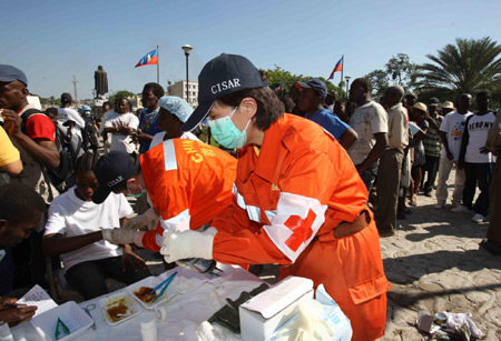 Chinese rescue team revs ups aid in Haiti