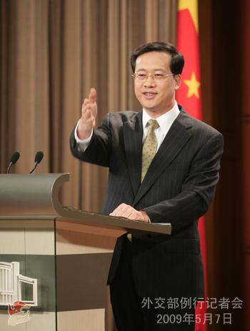 2009年5月7日外交部發(fā)言人馬朝旭舉行例行記者會