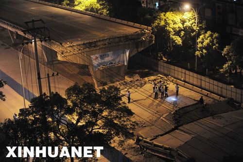 湖南株洲市區(qū)高架橋坍塌遇難者增至6人 傷17人