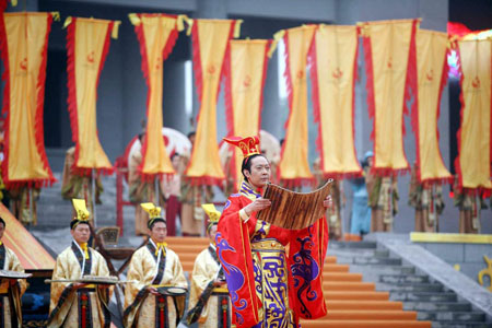 2009首屆世界華人炎帝故里尋根節(jié)開幕式暨拜祖大典隆重舉行