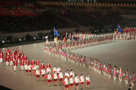 十一屆全國(guó)運(yùn)動(dòng)會(huì)開(kāi)幕式現(xiàn)場(chǎng)組圖