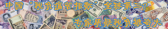 中國(guó)“稅負(fù)痛苦指數(shù)”全球第二？ 專(zhuān)家質(zhì)疑稅負(fù)被夸大